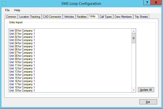 EMS Loop Tenant Site Configuration Utility