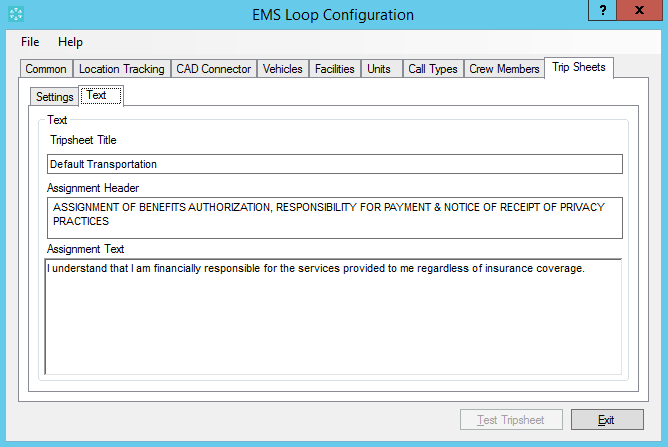 EMS Loop Tenant Site Configuration Utility
